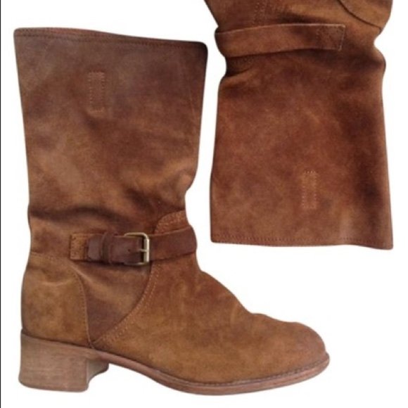 J. Crew Ryder Suede a Buckle Boots - Picture 2 of 12